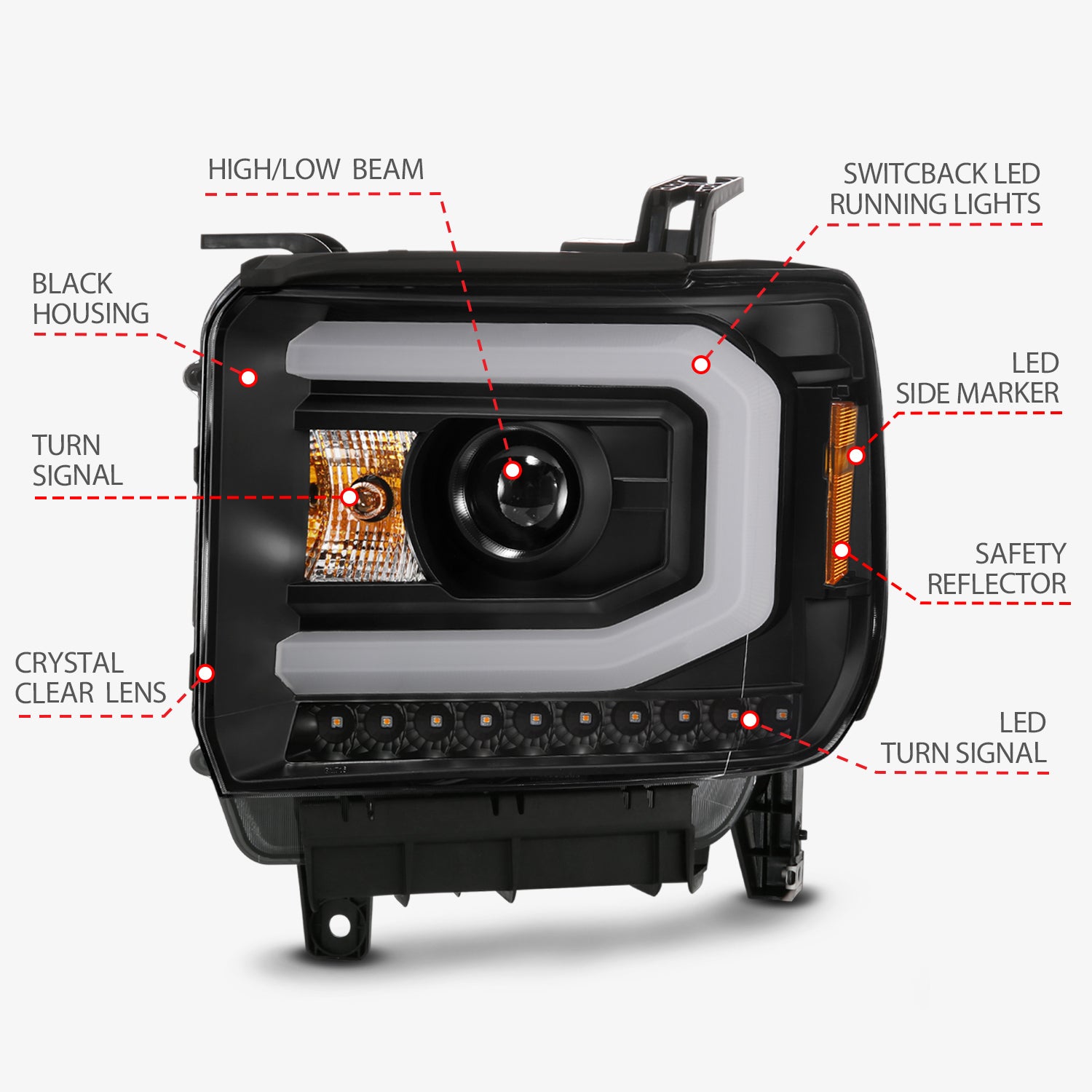 ANZO USA 111487 - Headlight Set