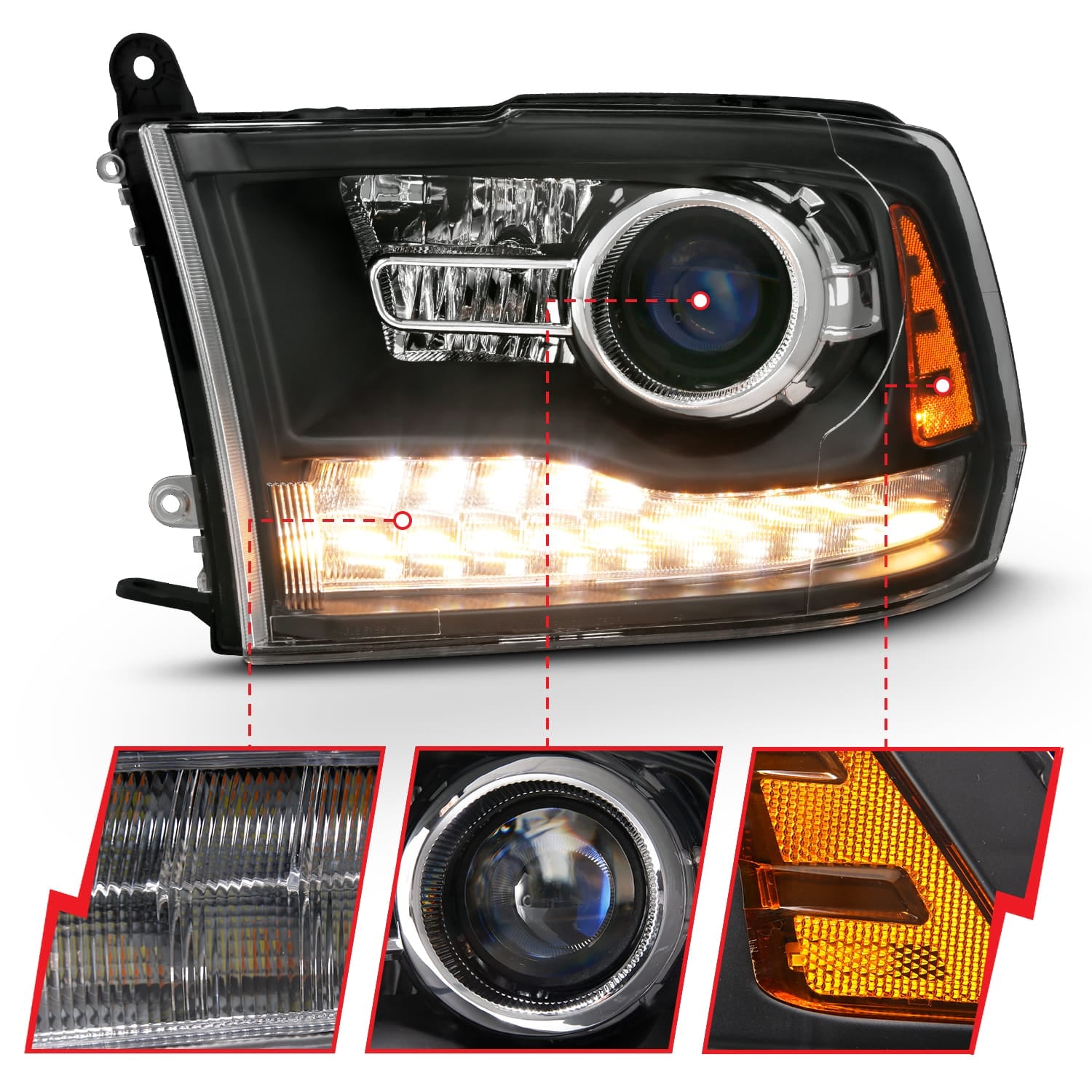 ANZO USA Electrical Lighting and Body ANZO USA 111489 Headlight Set