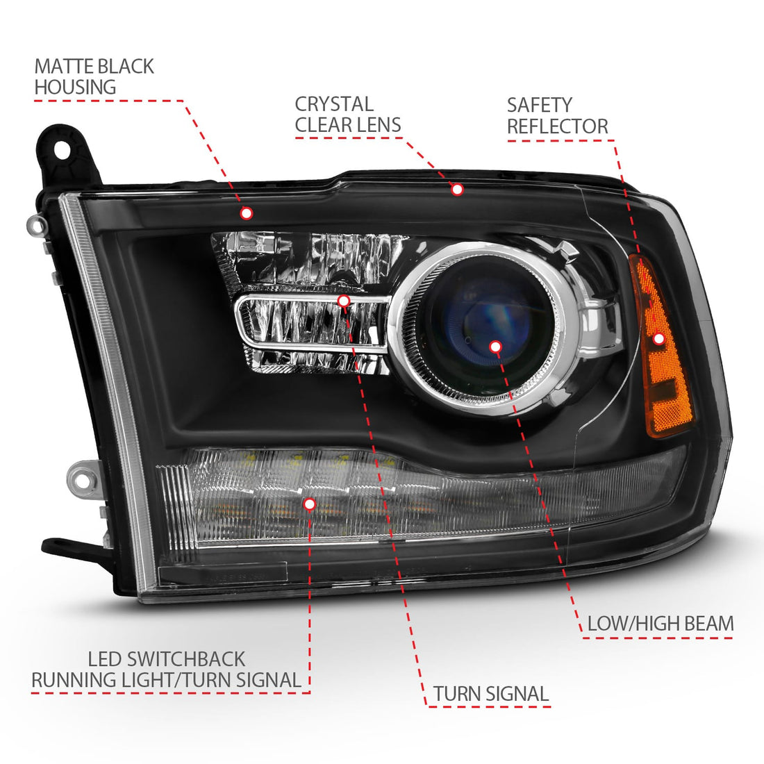 ANZO USA Electrical Lighting and Body ANZO USA 111489 Headlight Set