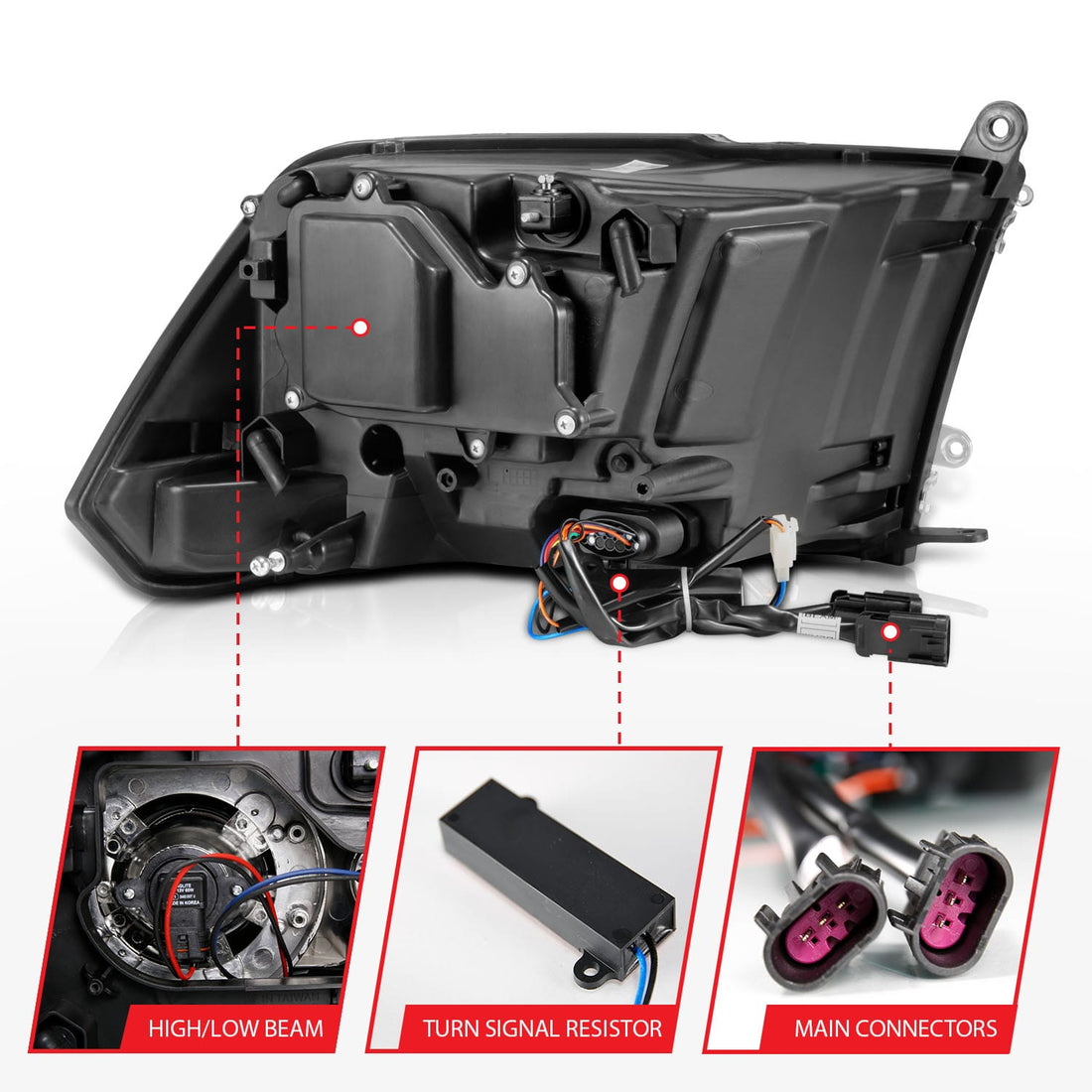 ANZO USA Electrical Lighting and Body ANZO USA 111489 Headlight Set