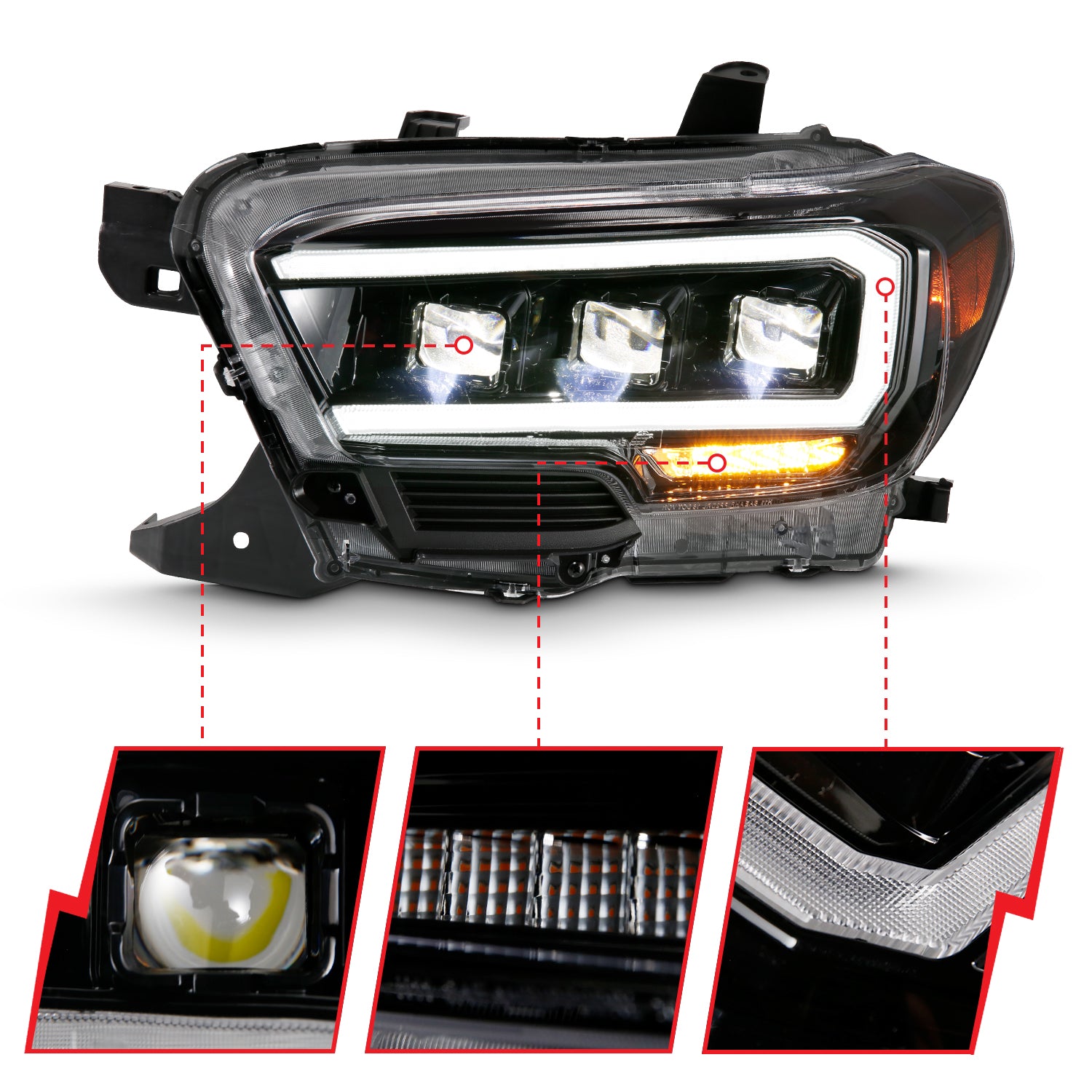 ANZO USA 111496 - LED Projector Headlight 4