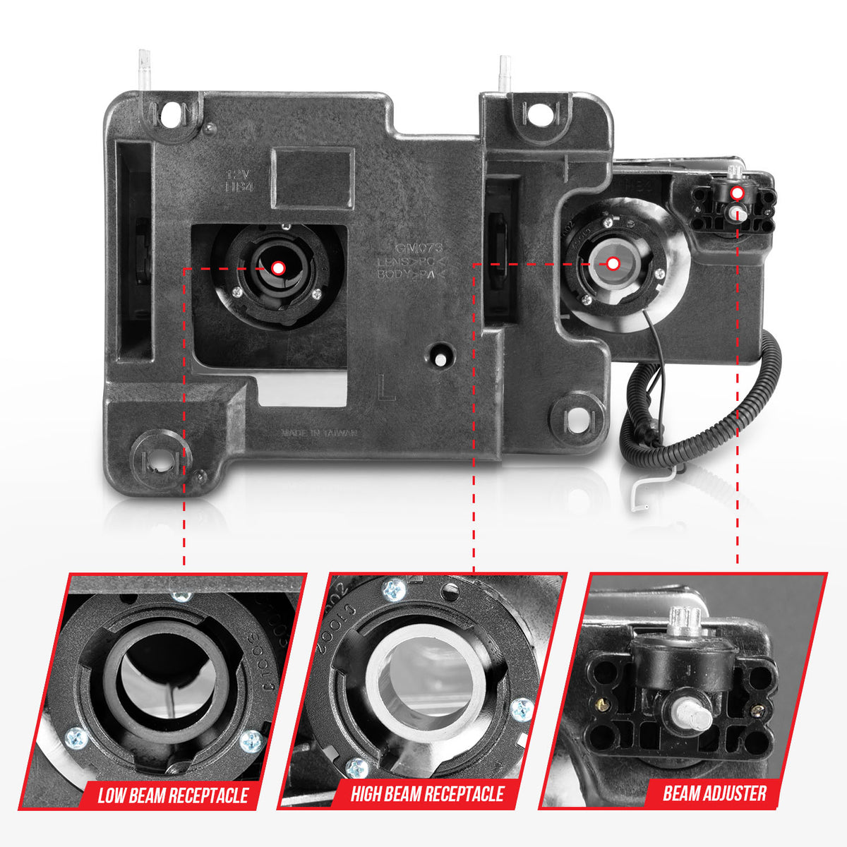 ANZO USA 111499 - Headlight Assembly