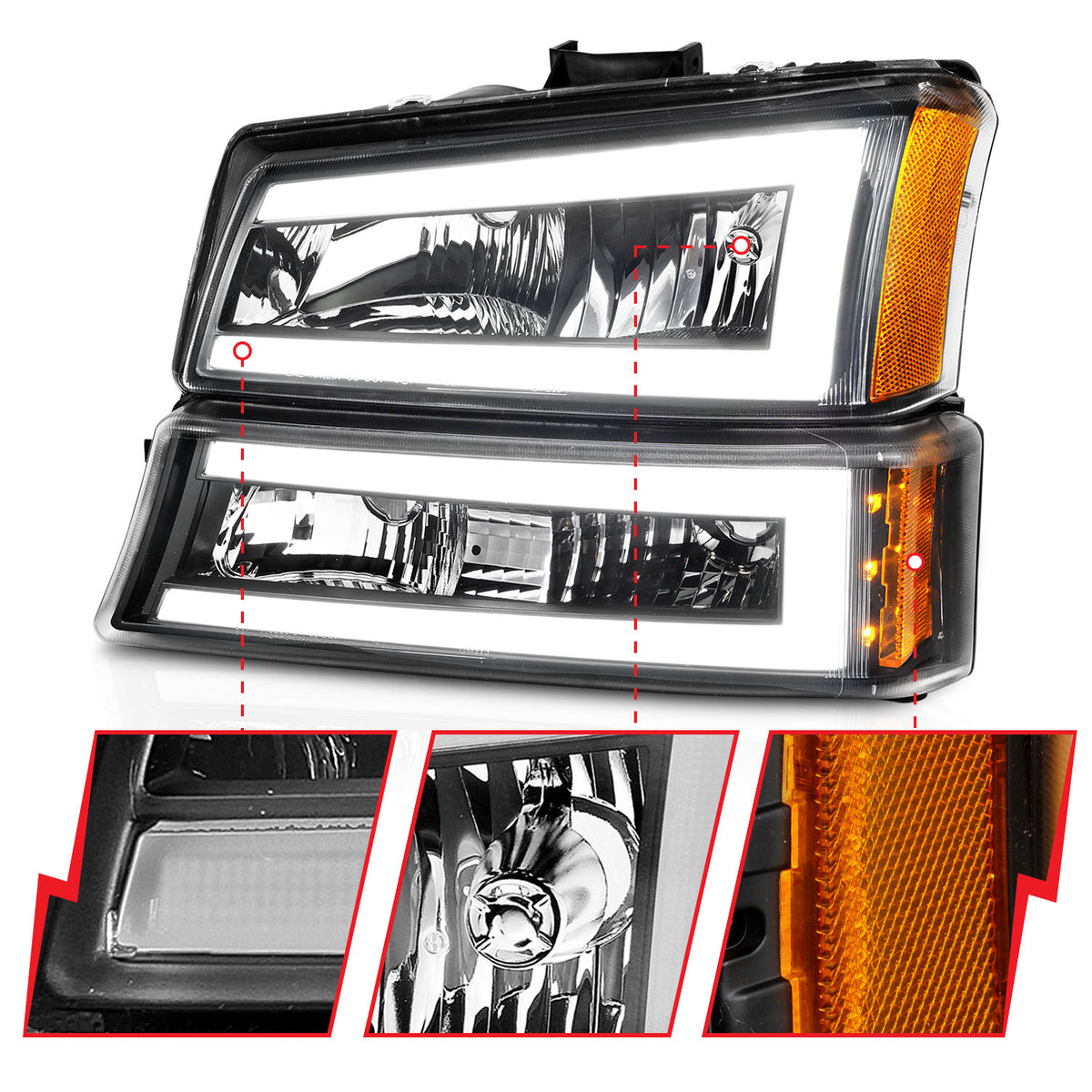 ANZO USA 111501 - Headlight Assembly
