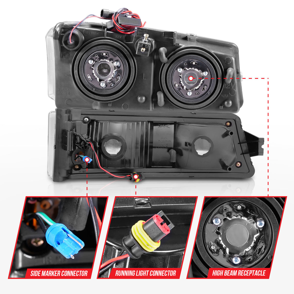 ANZO USA 111502 - Headlight Assembly