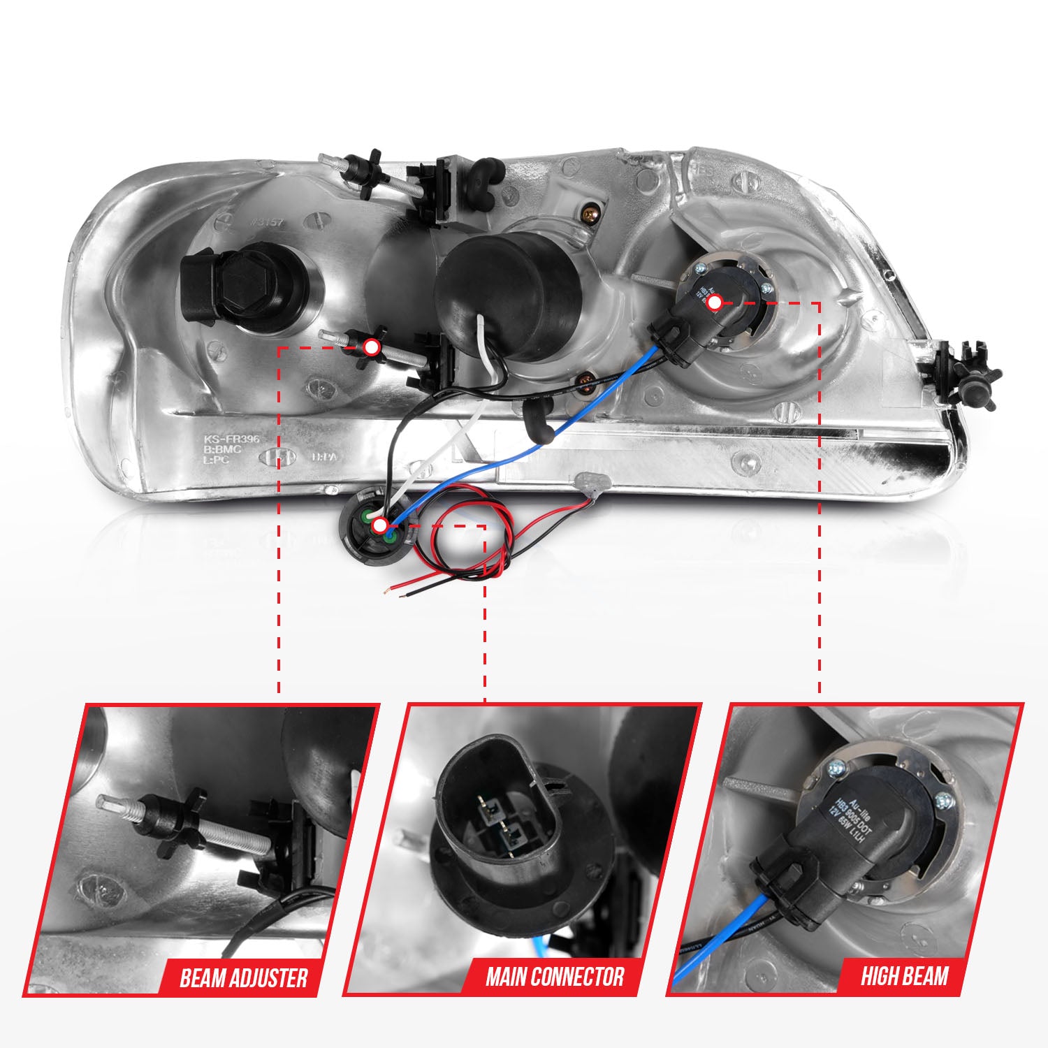 ANZO USA 111503 - Headlight Assembly