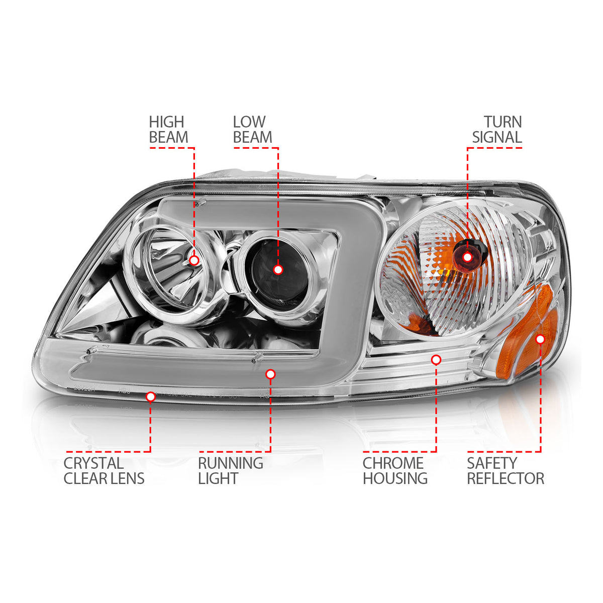 ANZO USA 111504 - Headlight Assembly