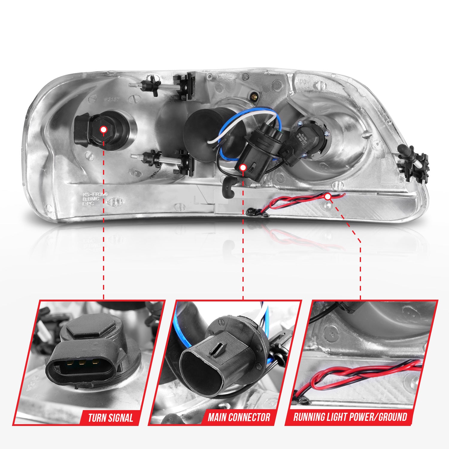 ANZO USA 111504 - Headlight Assembly