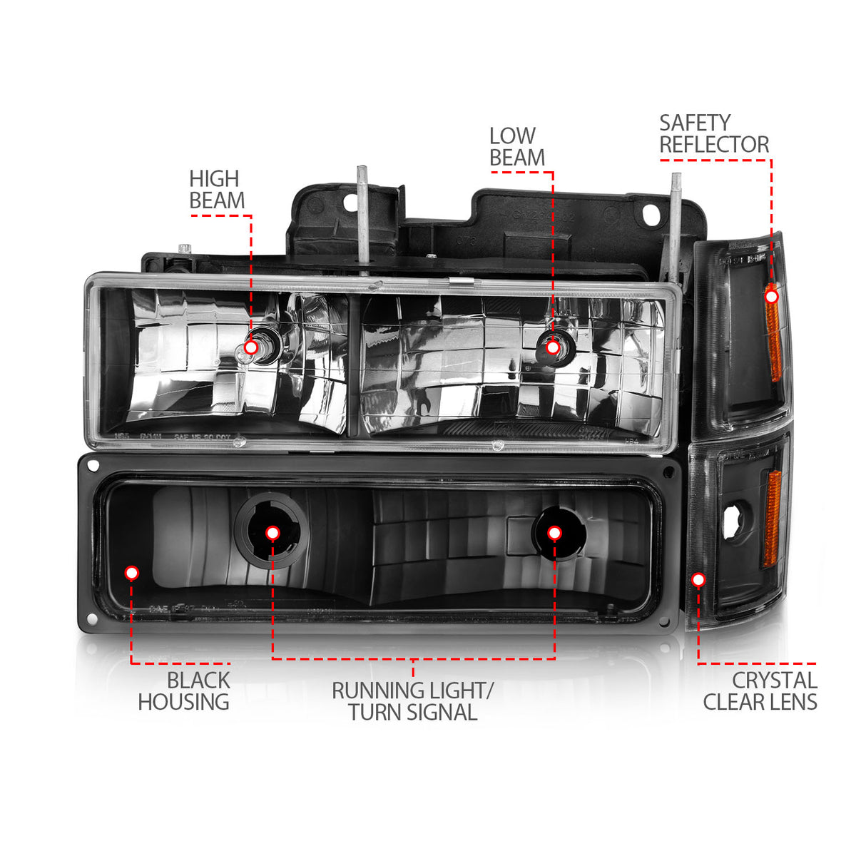 ANZO USA 111505 - Headlight Assembly