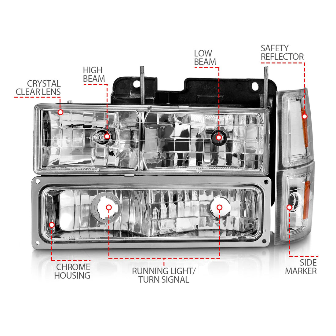 ANZO USA ANZO USA 111506 Headlight Assembly