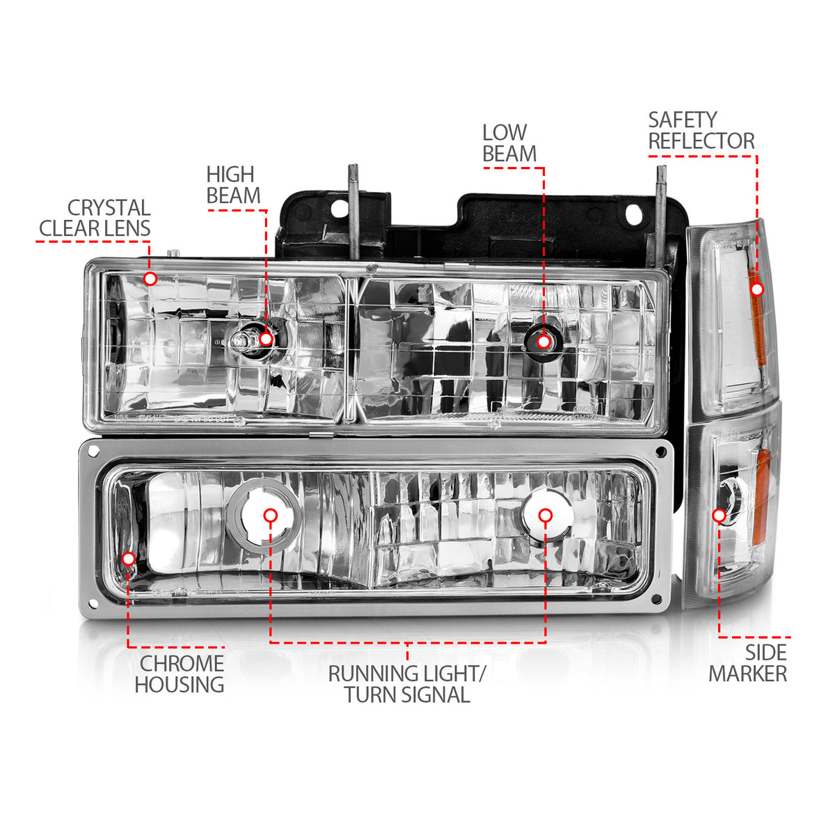 ANZO USA 111506 - Headlight Assembly