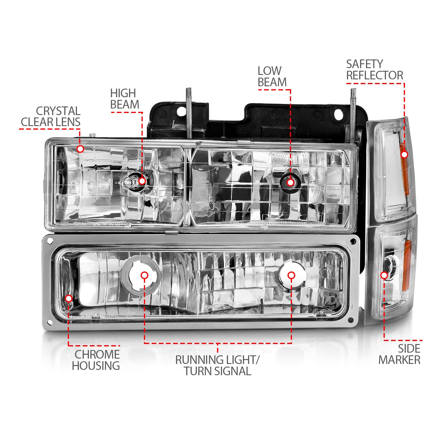 ANZO USA ANZO USA 111506 Headlight Assembly