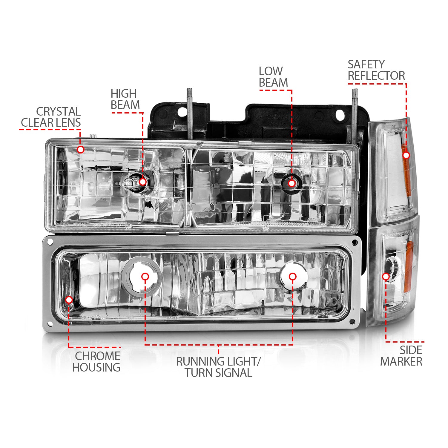 ANZO USA 111506 - Headlight Assembly