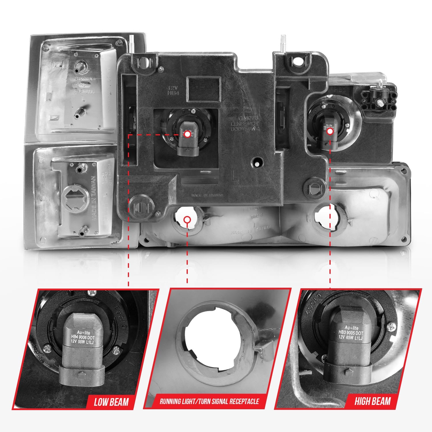 ANZO USA ANZO USA 111506 Headlight Assembly