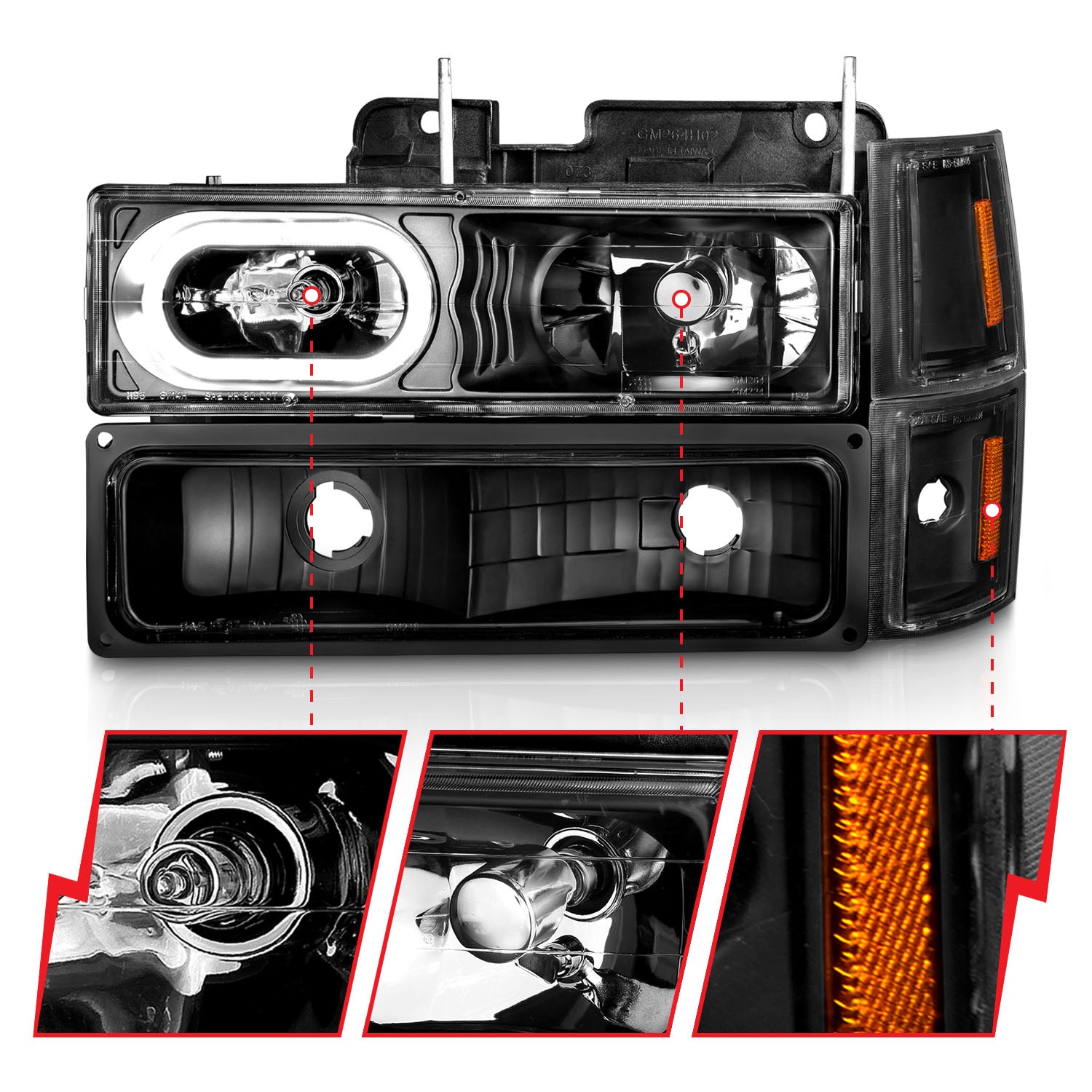 ANZO USA 111507 - Headlight Assembly