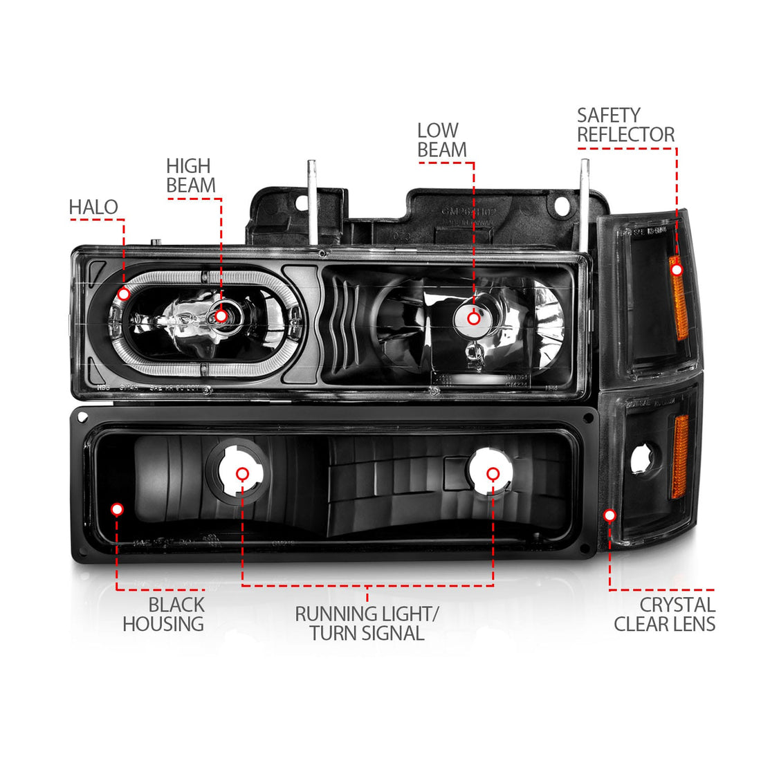 ANZO USA ANZO USA 111507 Headlight Assembly