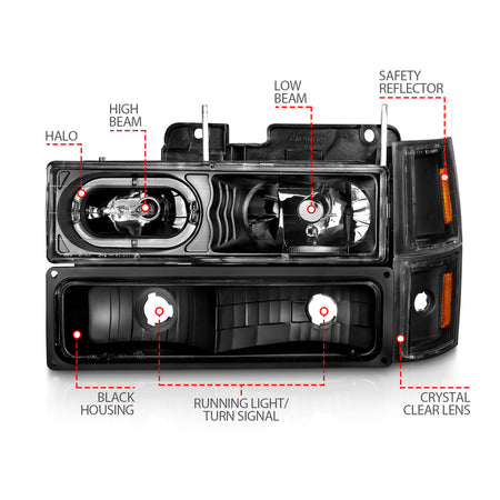ANZO USA 111507 - Headlight Assembly