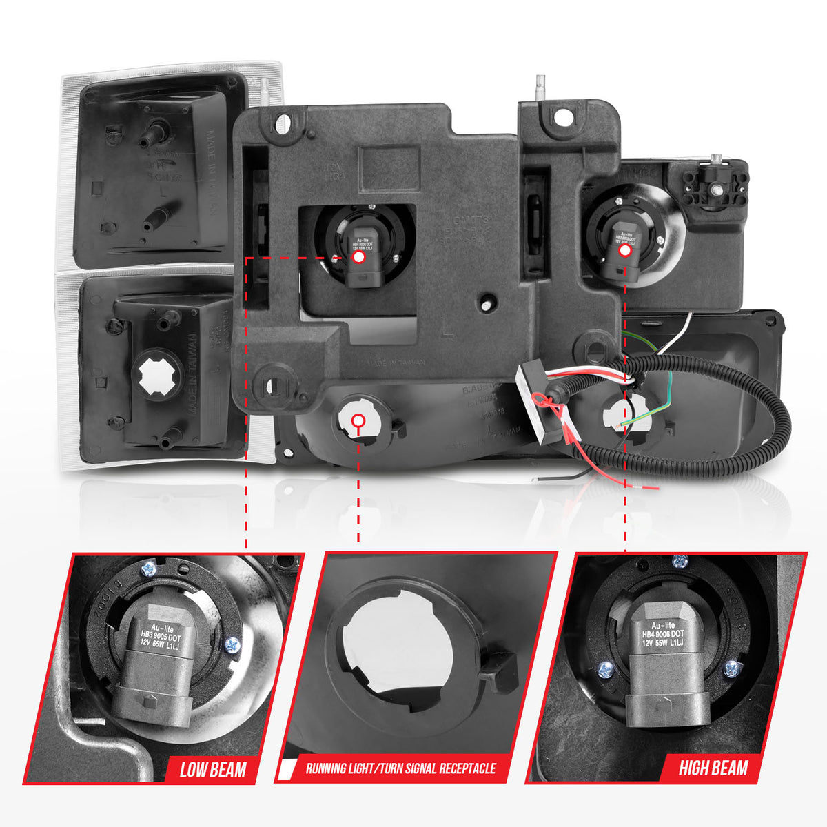 ANZO USA 111507 - Headlight Assembly