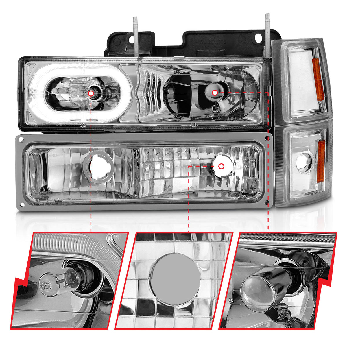 ANZO USA 111508 - Headlight Assembly