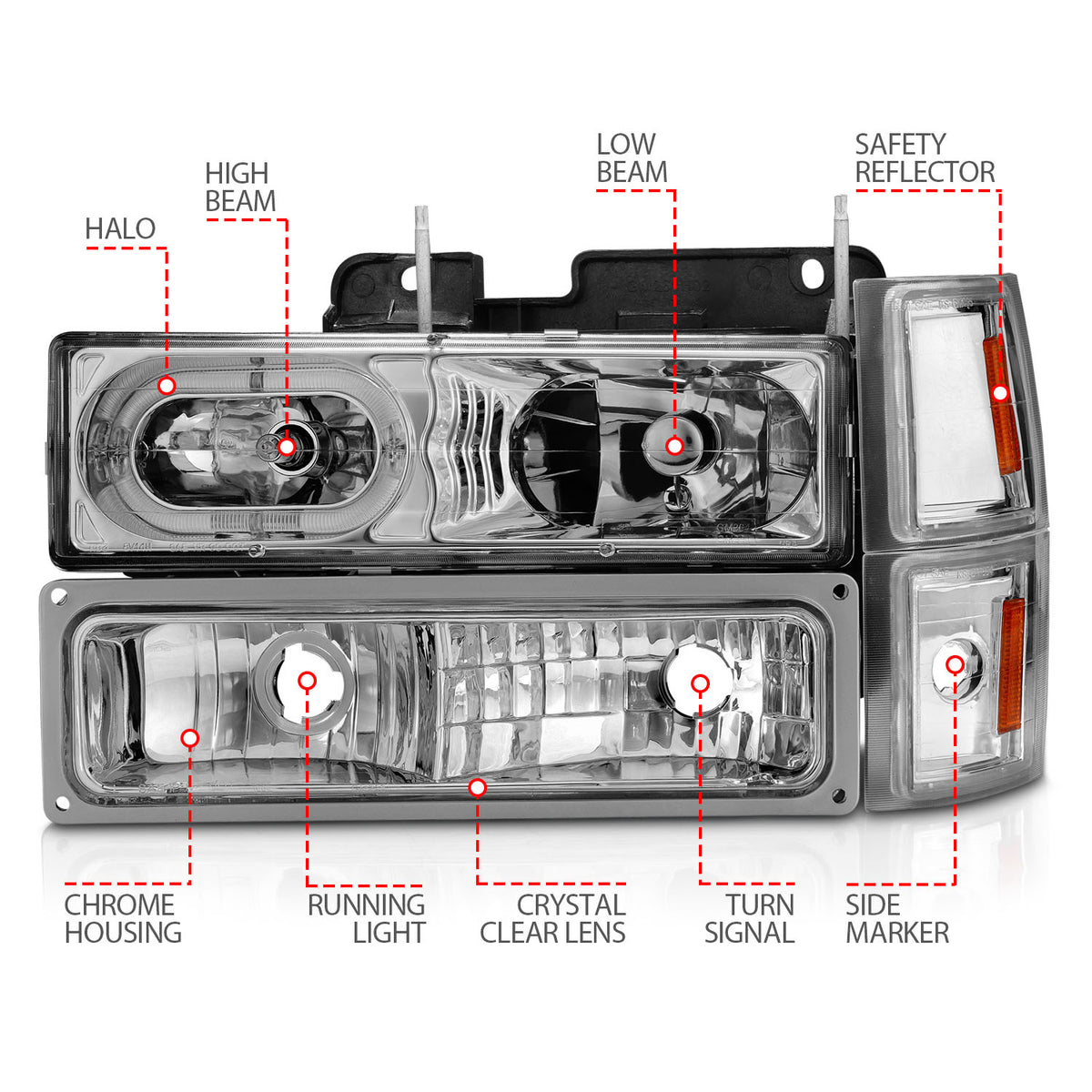 ANZO USA 111508 - Headlight Assembly