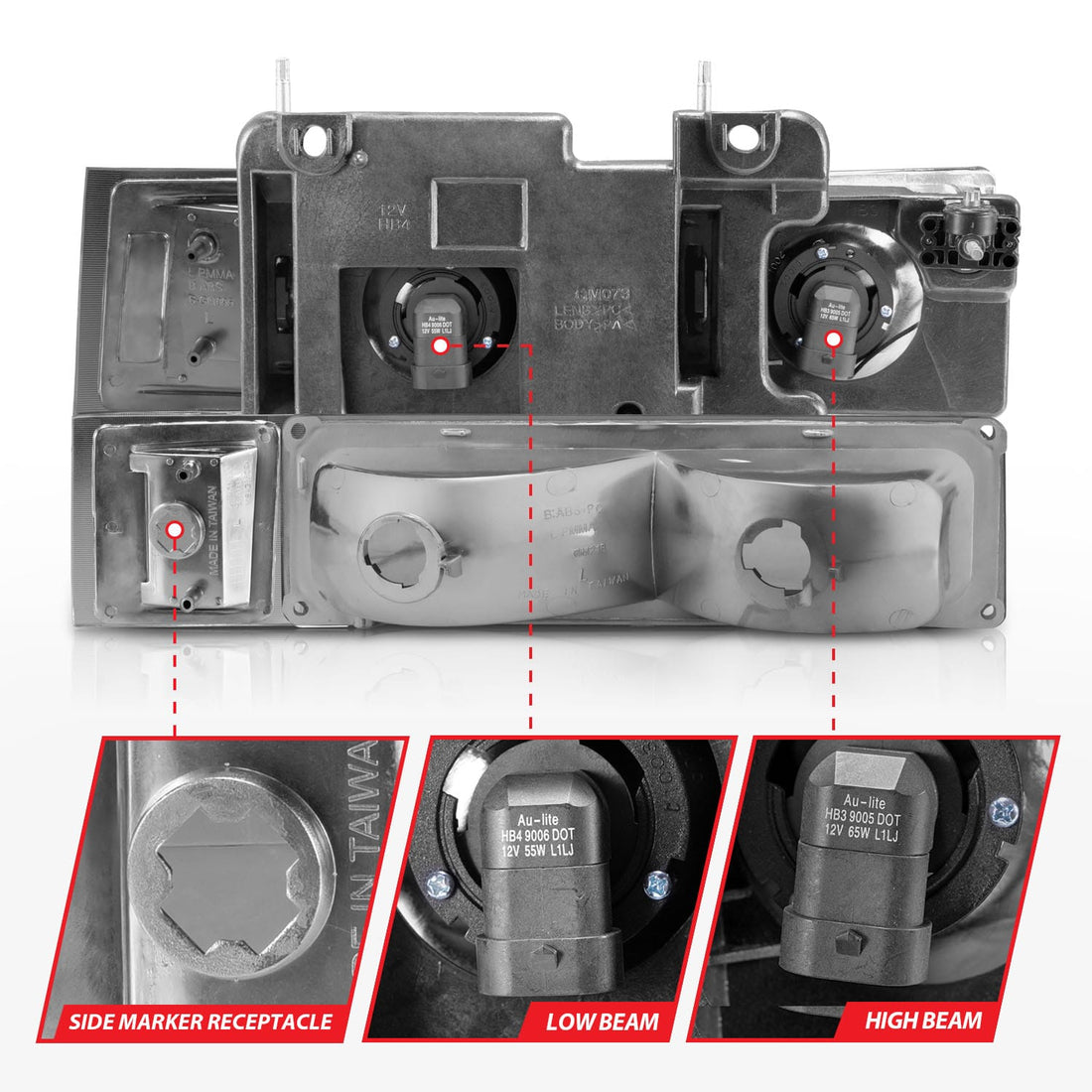 ANZO USA ANZO USA 111508 Headlight Assembly