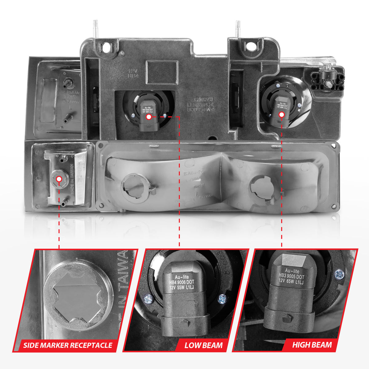 ANZO USA 111508 - Headlight Assembly