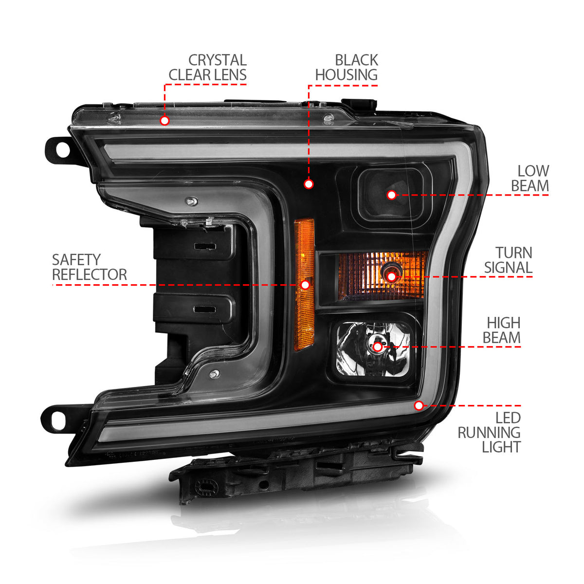 ANZO USA 111509 - Headlight Assembly