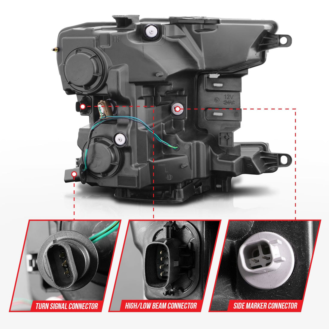 ANZO USA ANZO USA 111509 Headlight Assembly