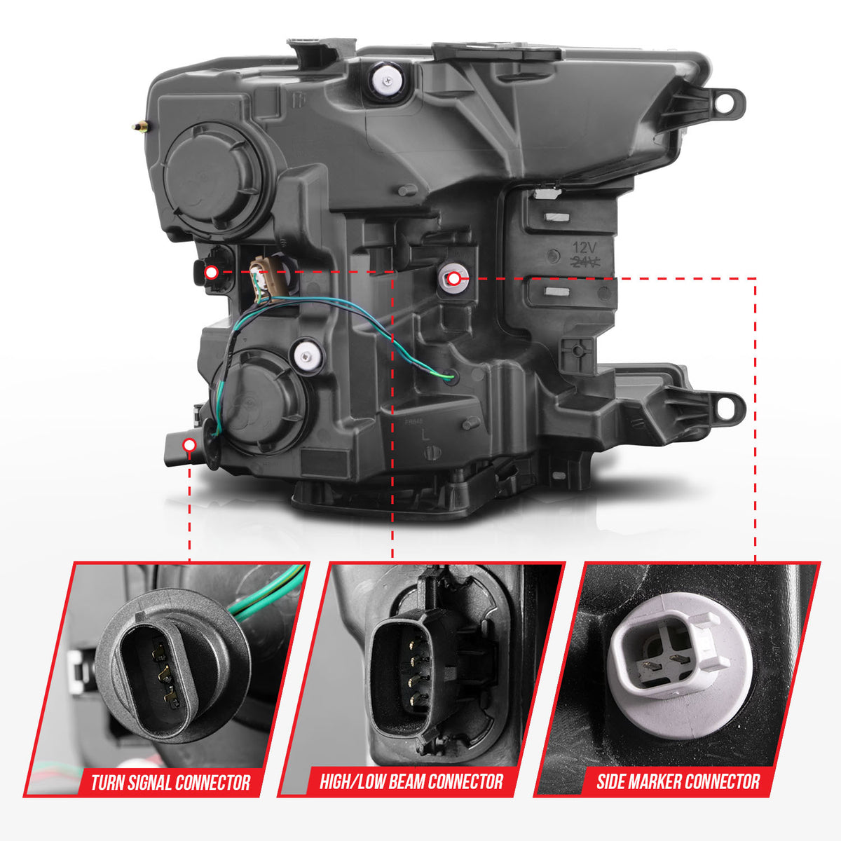 ANZO USA 111509 - Headlight Assembly
