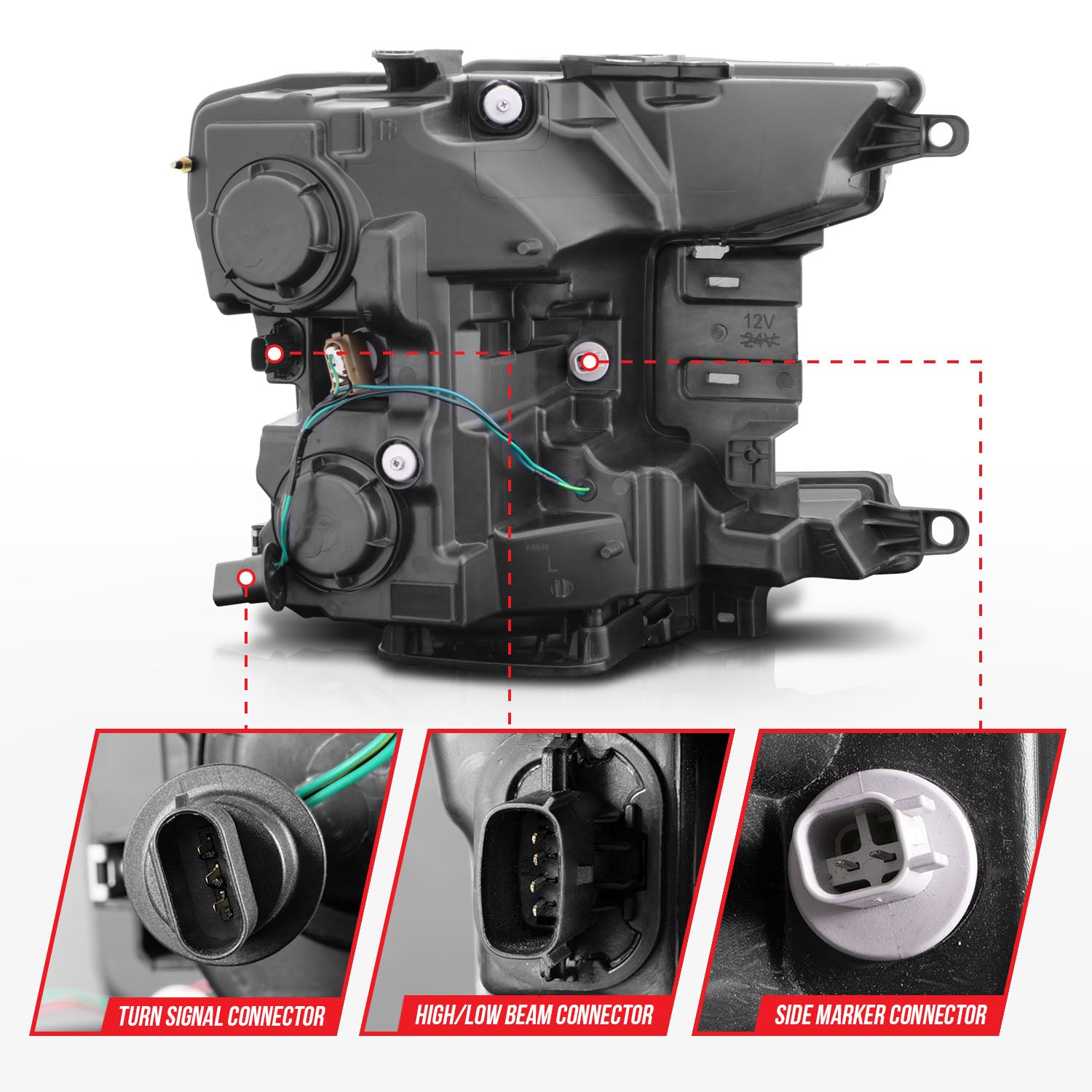 ANZO USA 111509 - Headlight Assembly