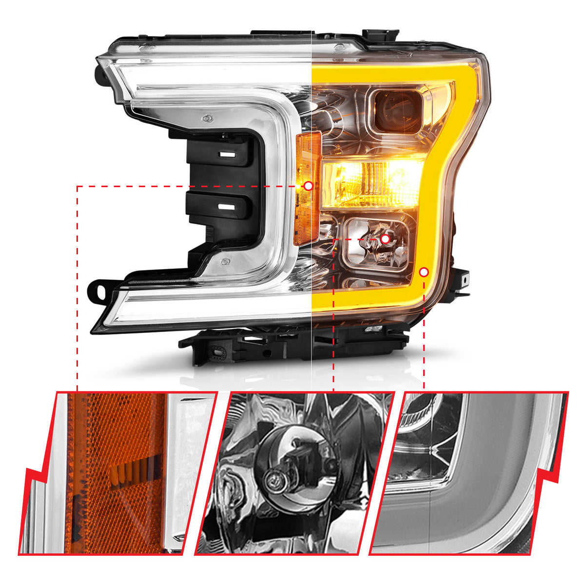 ANZO USA 111510 - Headlight Assembly