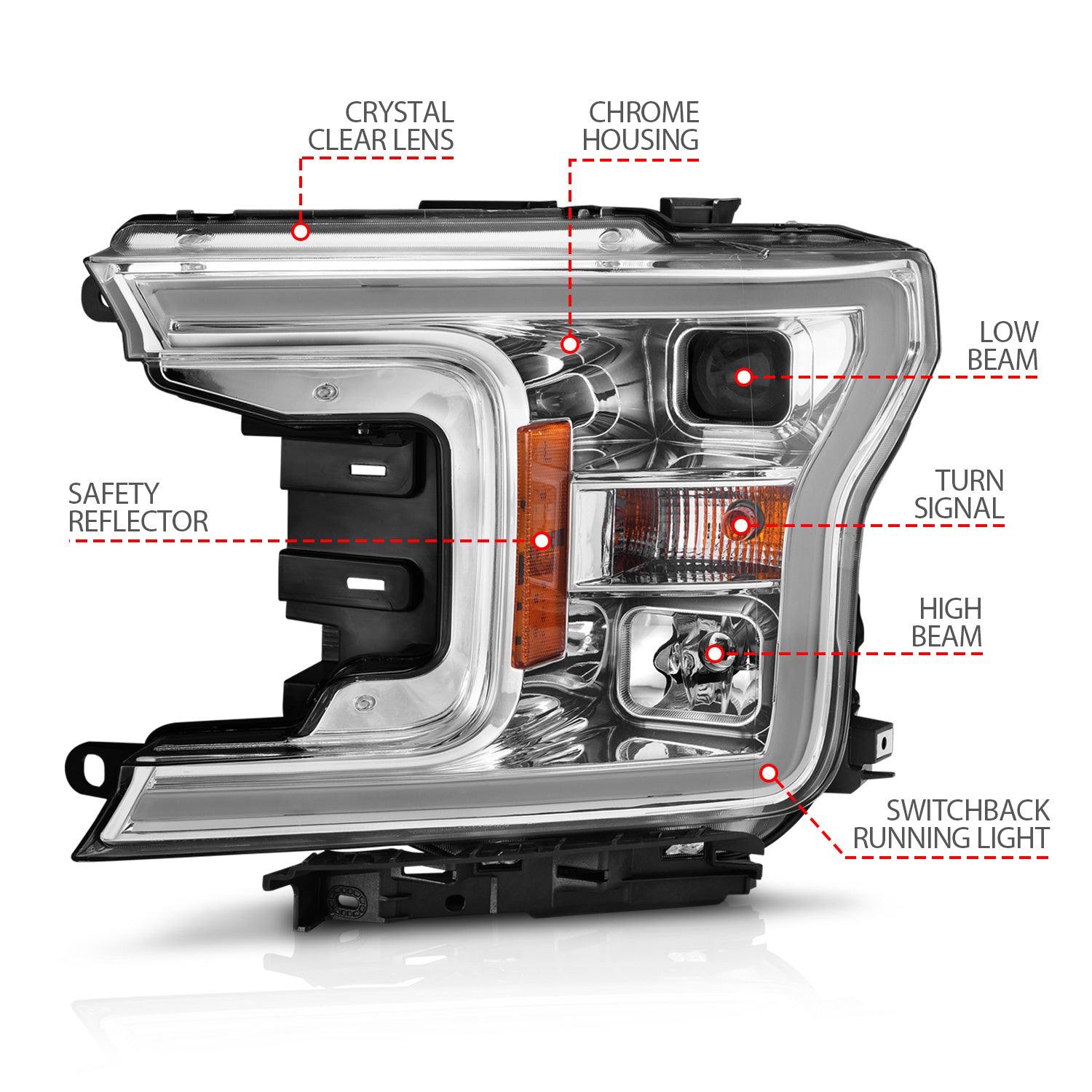 ANZO USA 111510 - Headlight Assembly