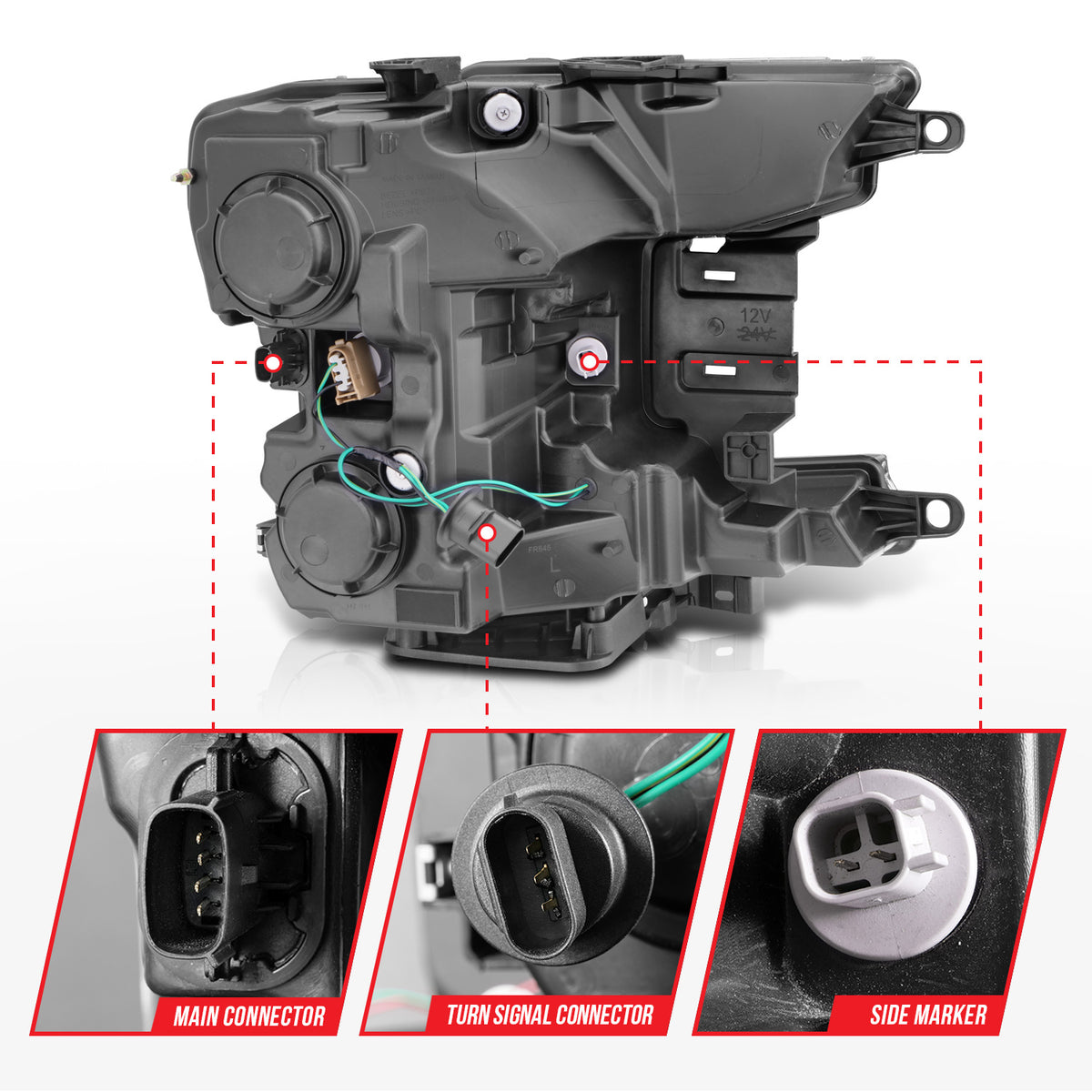 ANZO USA 111510 - Headlight Assembly