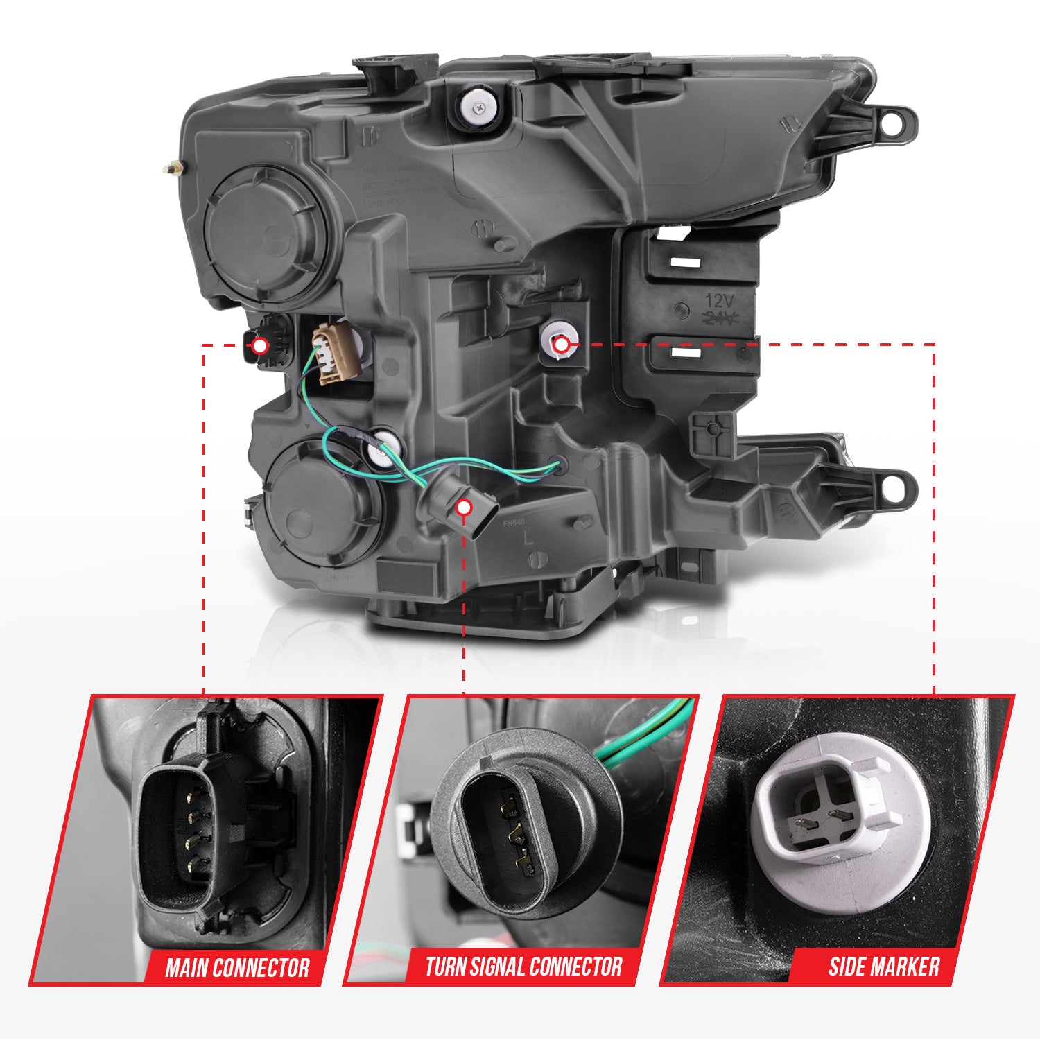 ANZO USA 111510 - Headlight Assembly