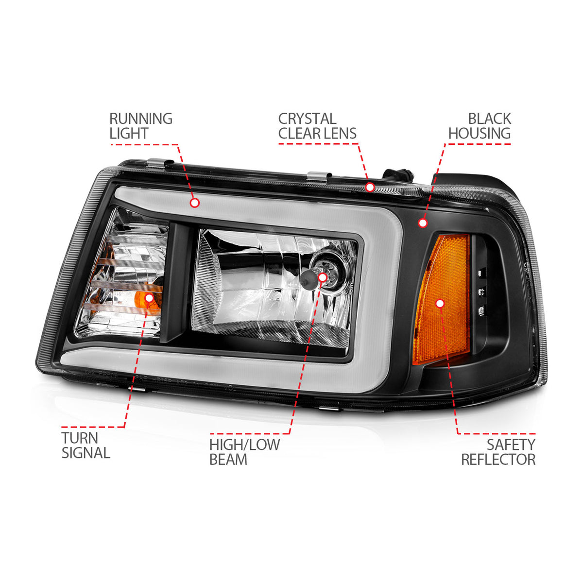 ANZO USA 111511 - Headlight Assembly