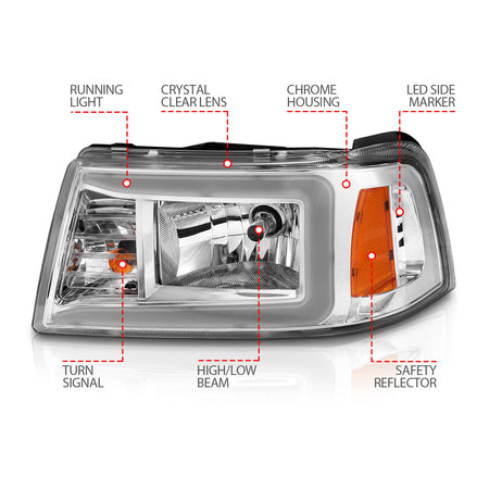 ANZO USA 111512 - Headlight Assembly