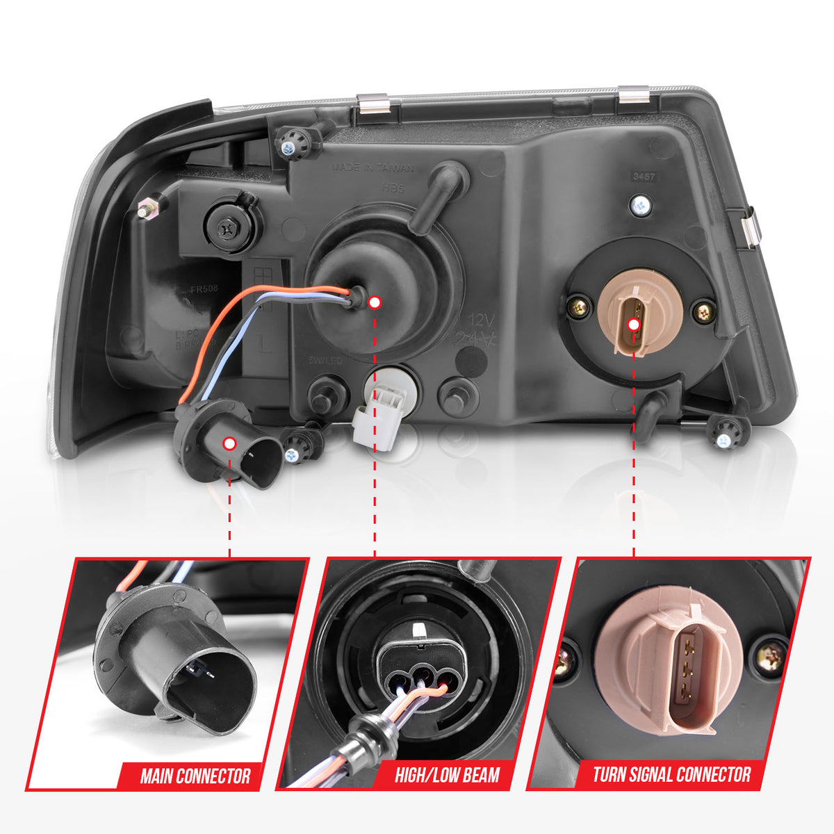 ANZO USA 111512 - Headlight Assembly