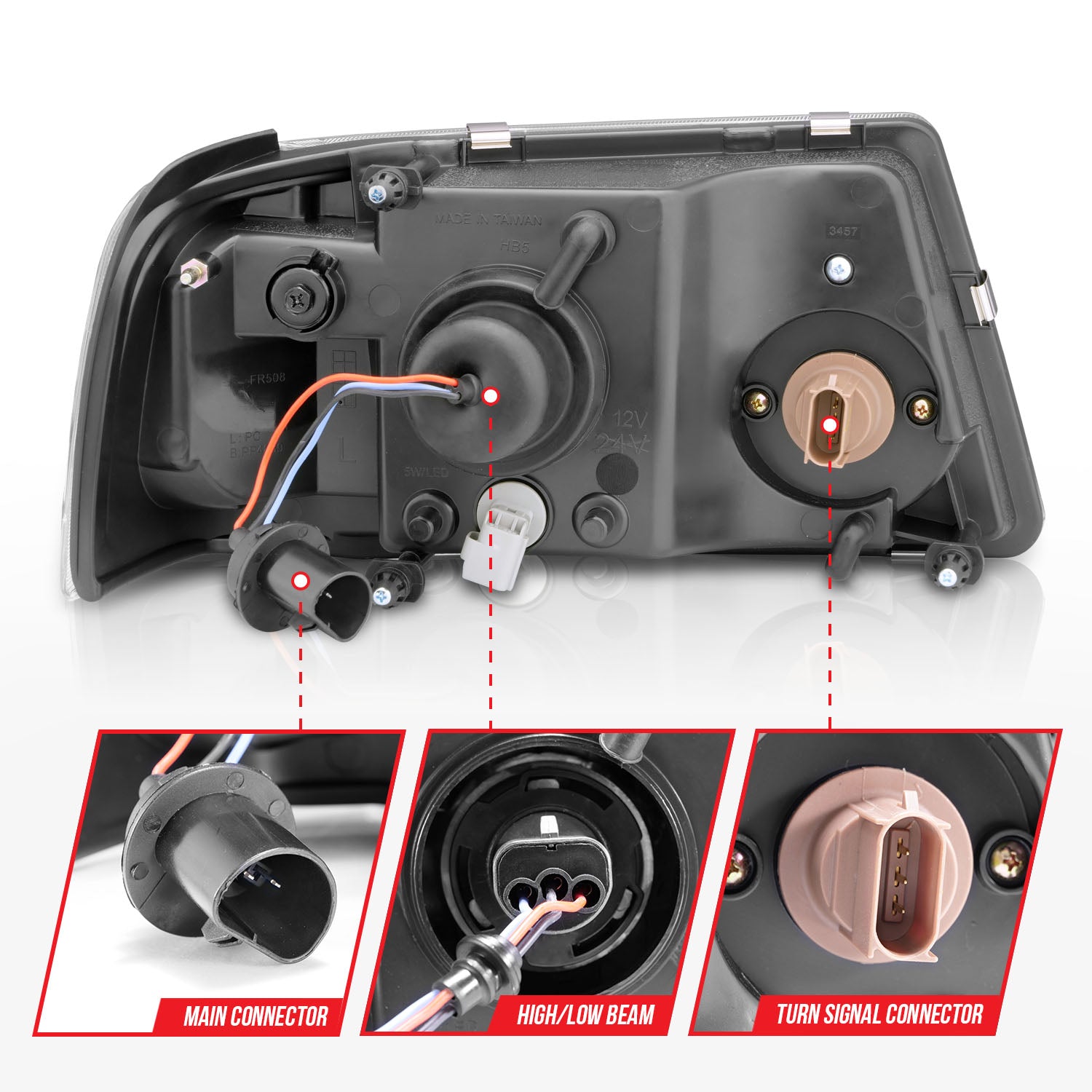 ANZO USA 111512 - Headlight Assembly