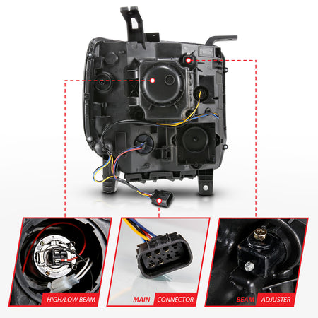 ANZO USA 111513 - Headlight Assembly