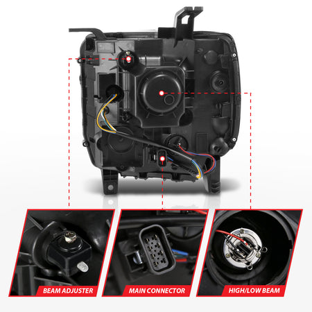 ANZO USA 111514 - Headlight Assembly