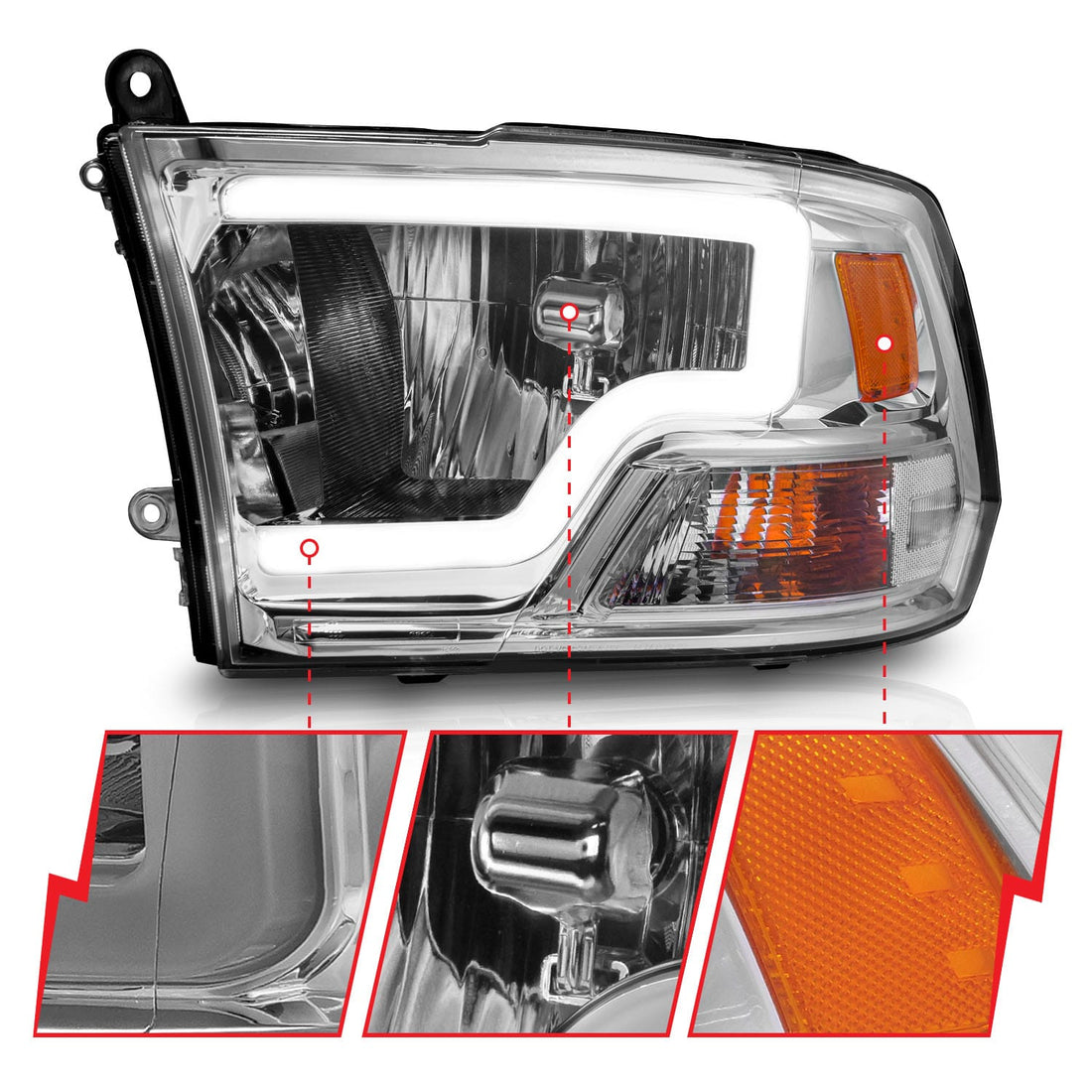 ANZO USA ANZO USA 111516 Headlight Assembly