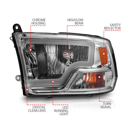 ANZO USA 111516 - Headlight Assembly
