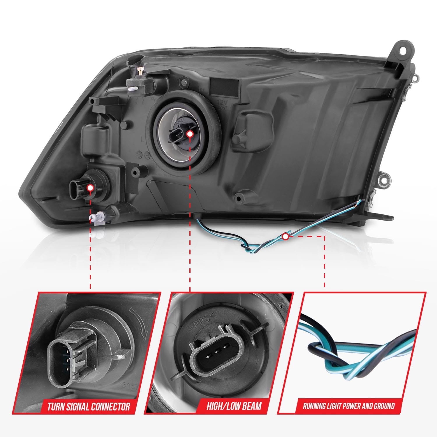 ANZO USA ANZO USA 111516 Headlight Assembly