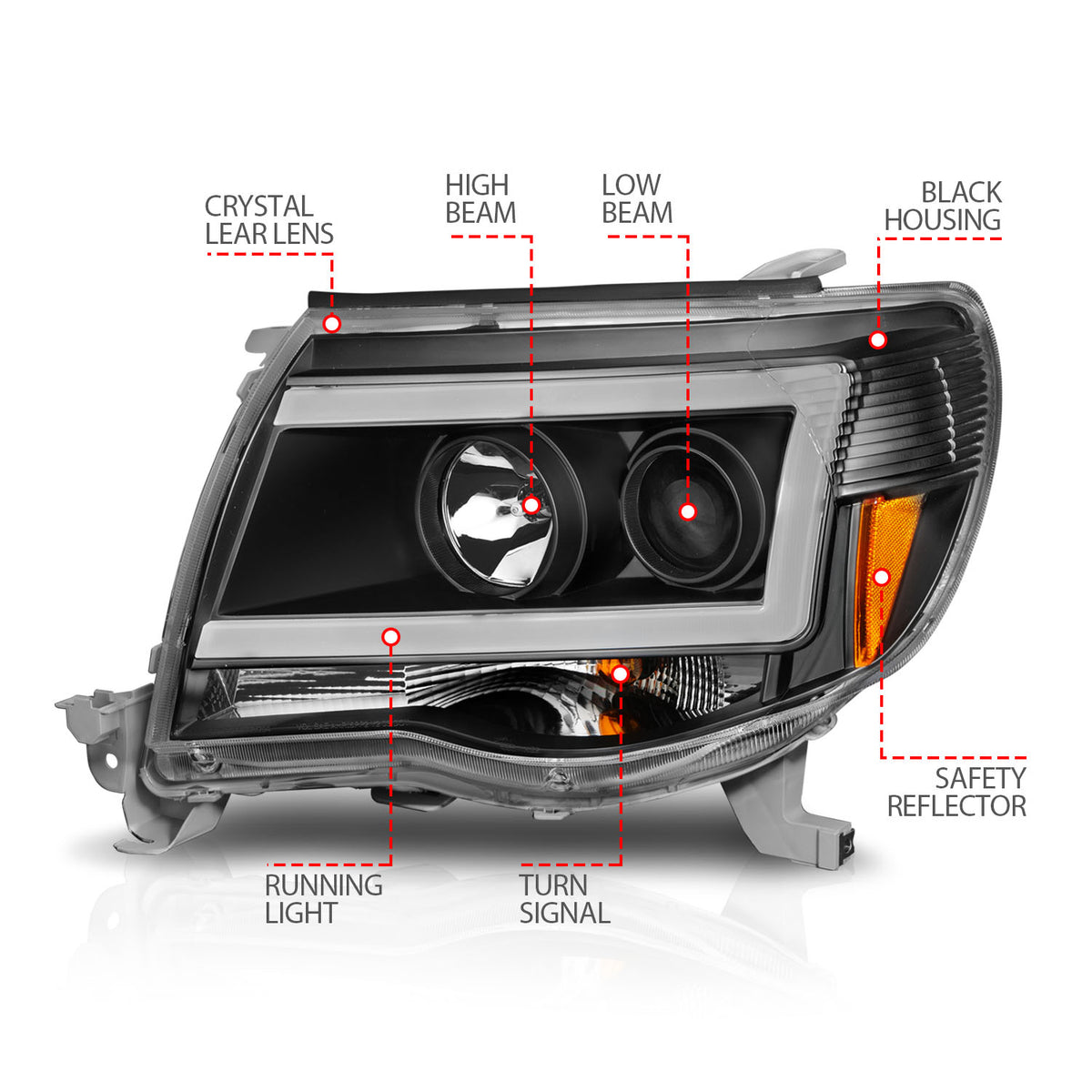ANZO USA 111517 - Headlight Assembly