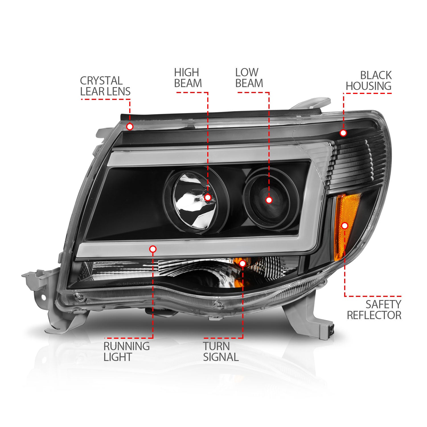 ANZO USA 111517 - Headlight Assembly