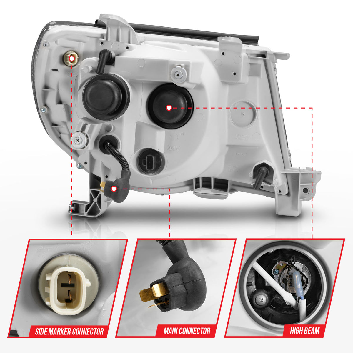 ANZO USA 111517 - Headlight Assembly