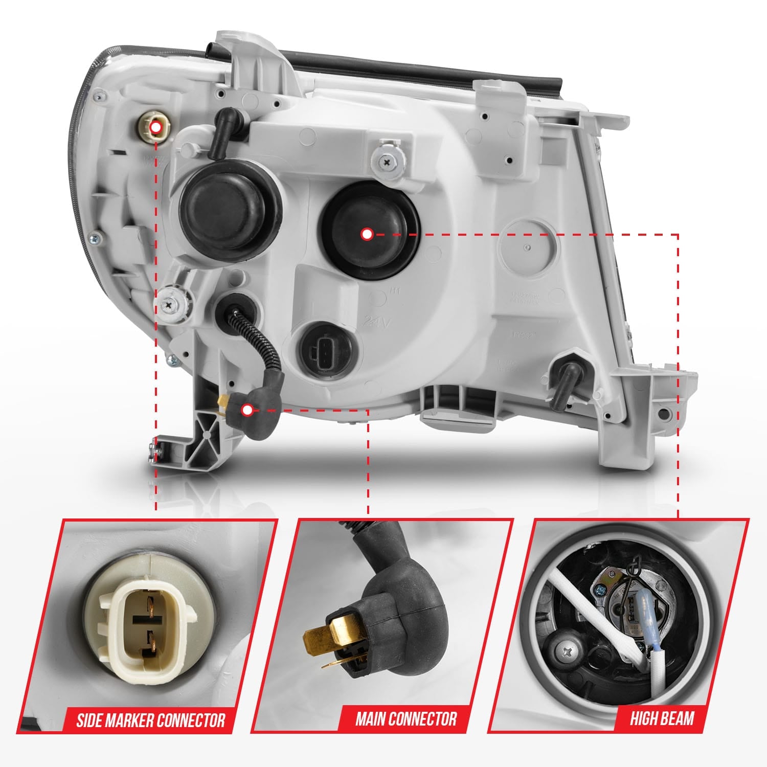 ANZO USA ANZO USA 111517 Headlight Assembly