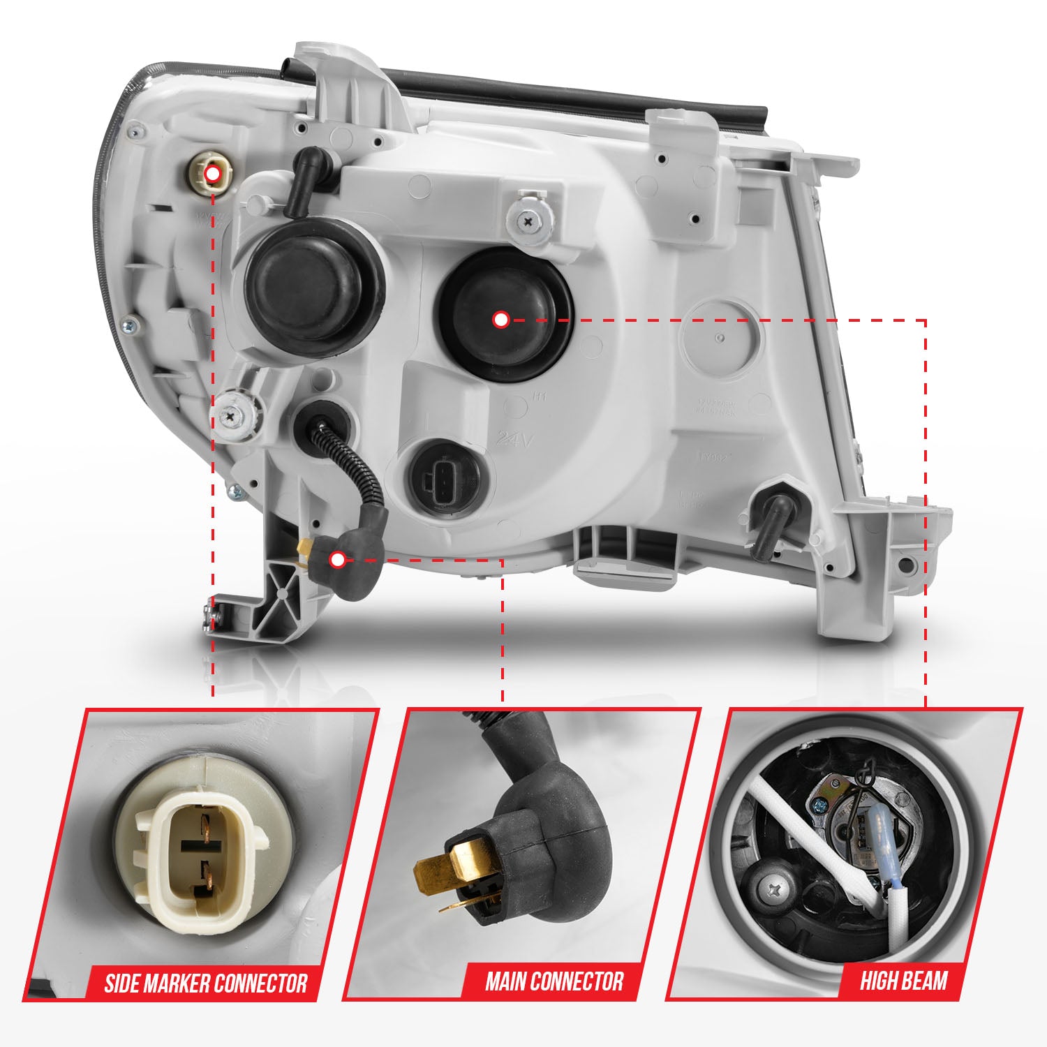ANZO USA 111517 - Headlight Assembly