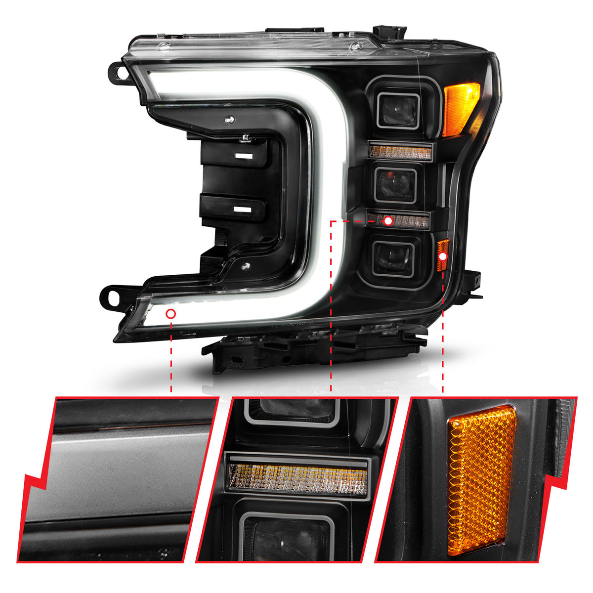 ANZO USA 111519 - LED Projector Headlight 3
