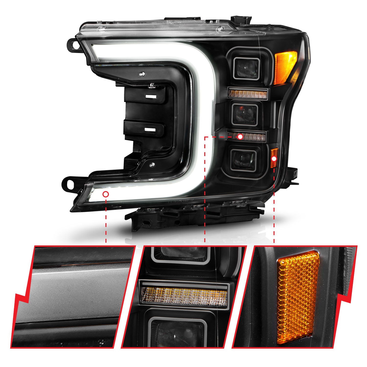 ANZO USA 111519 - LED Projector Headlight 3