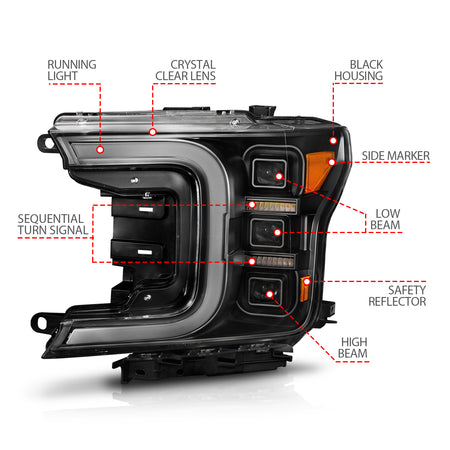 ANZO USA 111519 - LED Projector Headlight 4